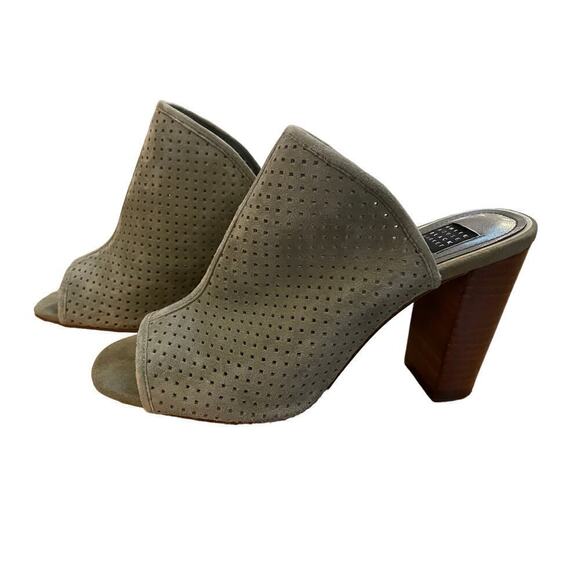 White House Black Market Mule Style Heel. Mckenna Military Green. womens 6.5 - Picture 1 of 8